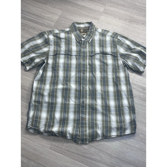 Carhartt Other - Carhartt Force Ridgefield Plaid Short Sleeve Relaxed Fit Shirt Men Large Vented